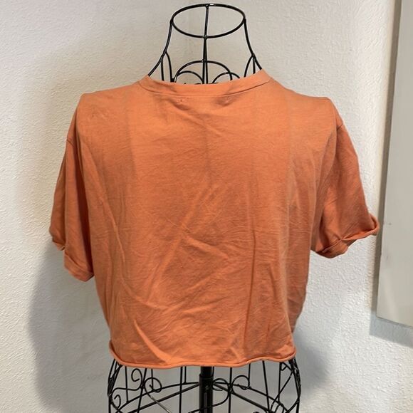 Papaya orange Arizona cropped Tee NWOT size S - Picture 4 of 6